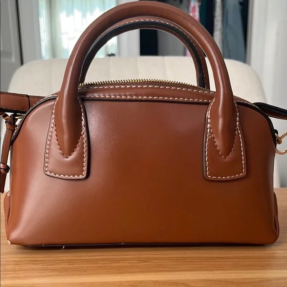 ZARA Brown Mini Handbag 👜 faux leather - Picture 1 of 7